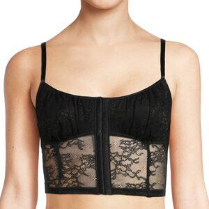 Chic Asymmetrical Longline Lace Bralette